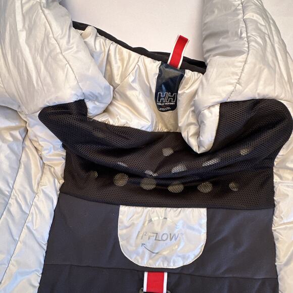 Helly Hansen Ski Jacket Womens Small Black H2 Flow Sytem Removable Hood Parka - Picture 15 of 16